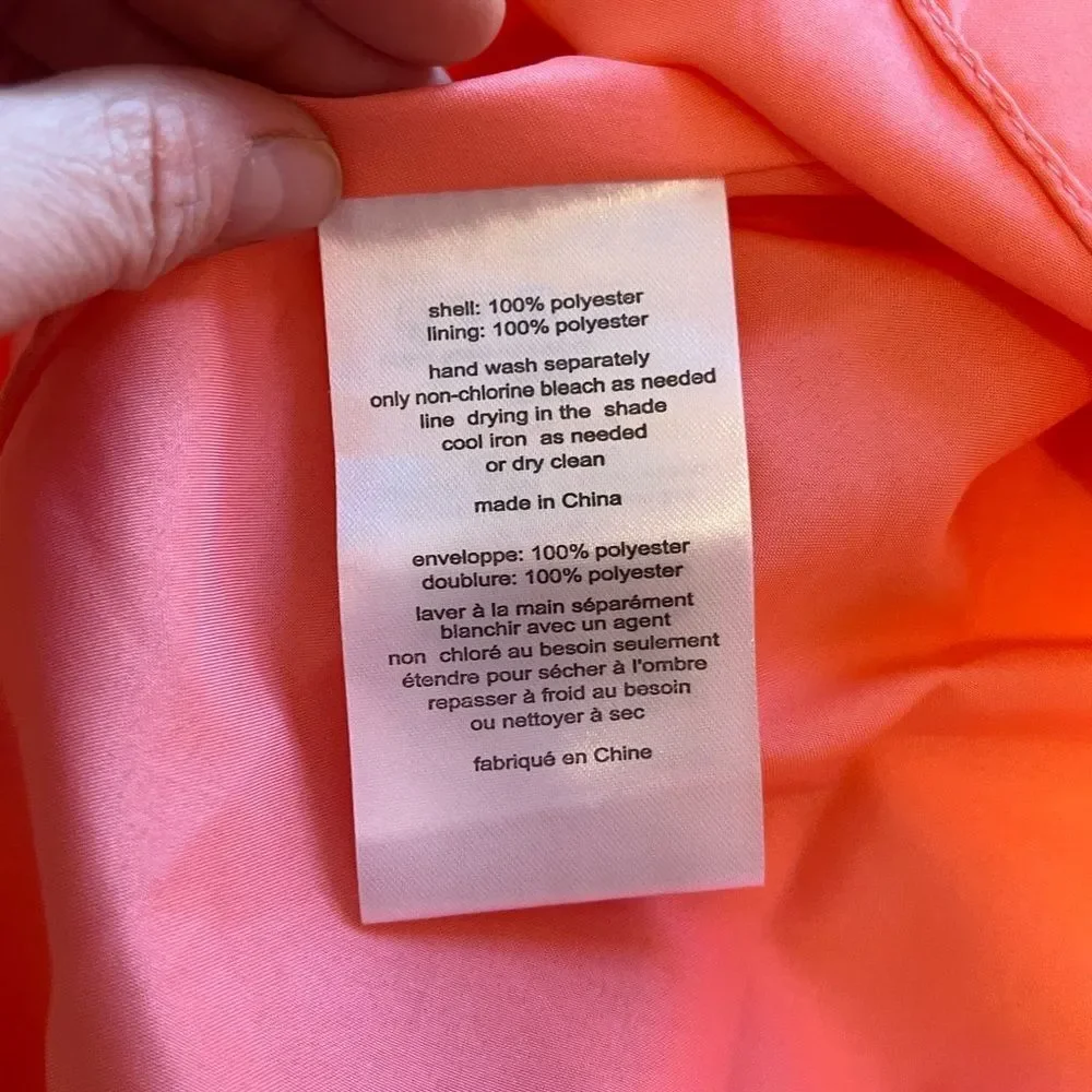 Vera Wang White Cocktail Halter Belted Mini Dress Coral Reef Size 4 Wedding Twee